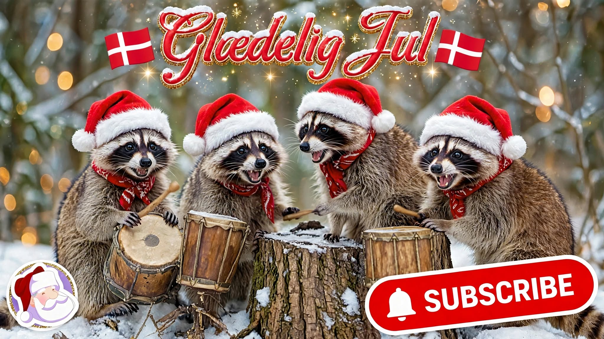 π Magisk Juleeventyr: Dyr i Vinterlandet + Dansk Julemusik π΅